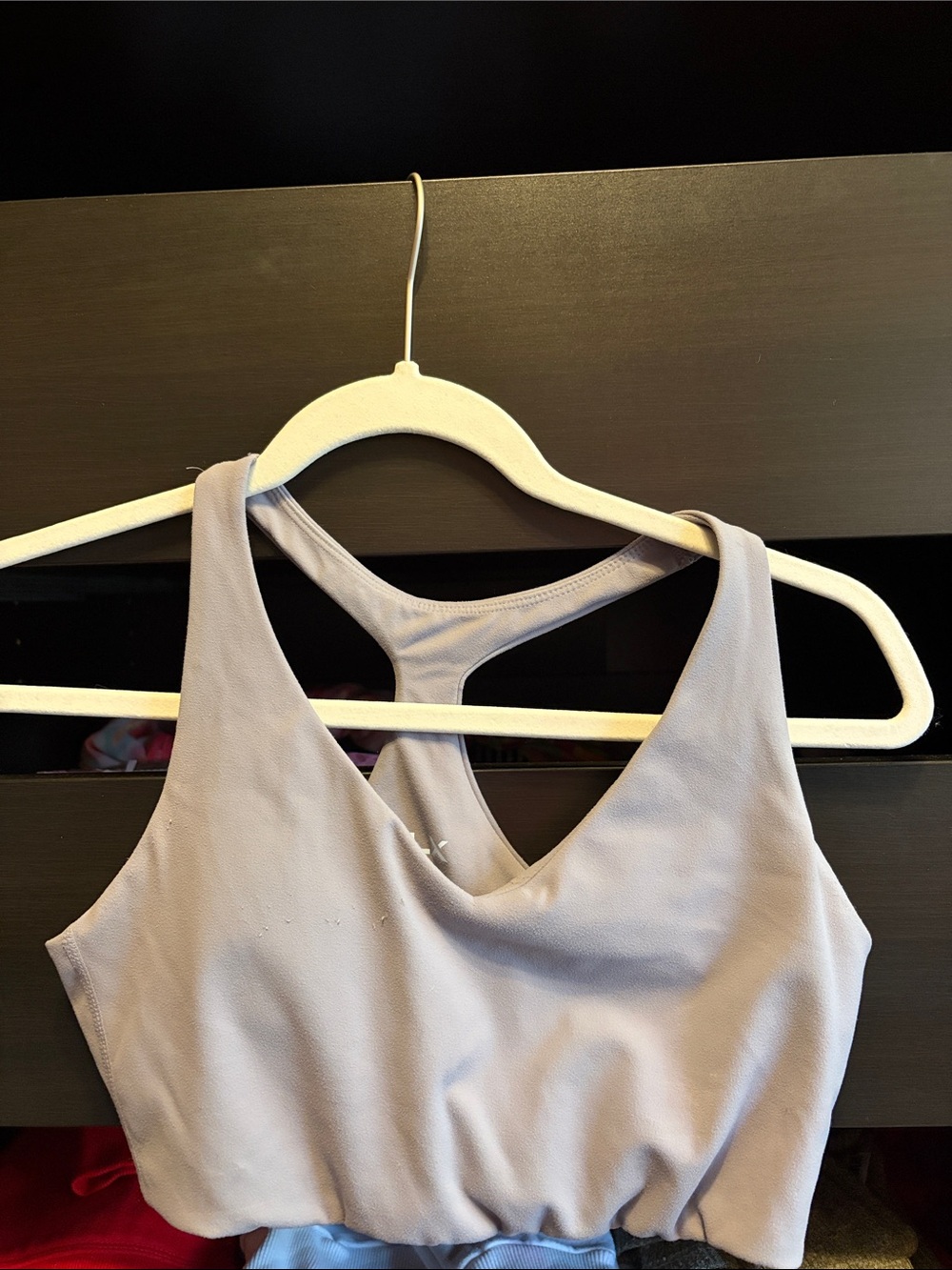 Racerback Sports Bra in Light Lavender -Travel leisure line by FLX
